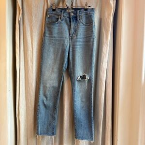 Madewell perfect vintage crop jeans